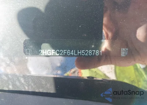 2020 Honda Civic Lx из США, поврежденный, VIN 2HGFC2F64LH528781